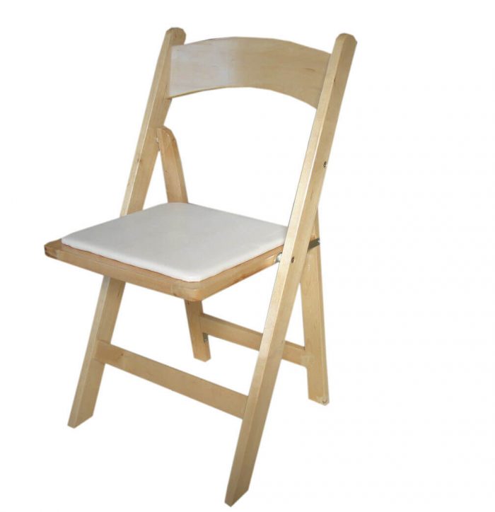 Chaise pliante blanche
